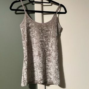 Vince Taupe Velvet Spaghetti Strap Day To Night Camisole Top